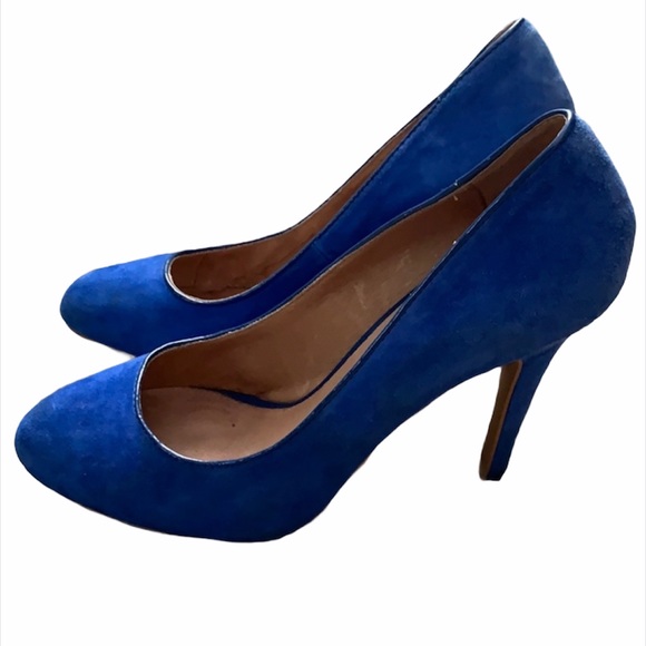 🎉HP 4X!🎉GUC SIZE 7.5 ALDO Cobalt Blue 4” Heels - Picture 2 of 7